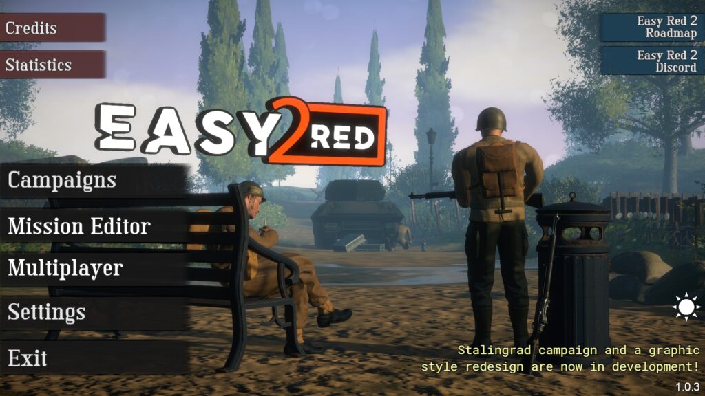 Easy Red 2 Review Menu
